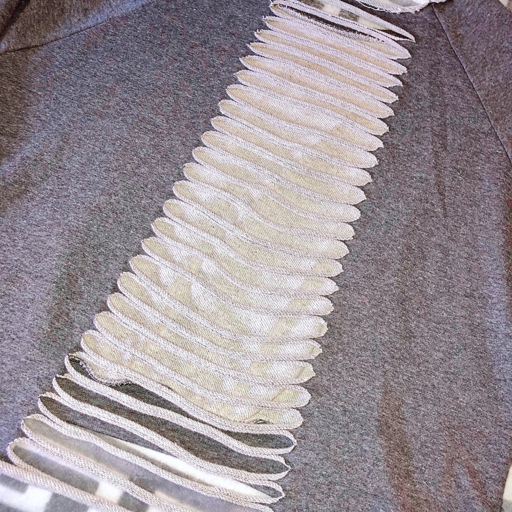 distressed crew neck
